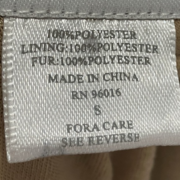 Boston Proper Faux Fur Vest Womens Size Small Boho Belted Western Festival - Picture 13 of 15